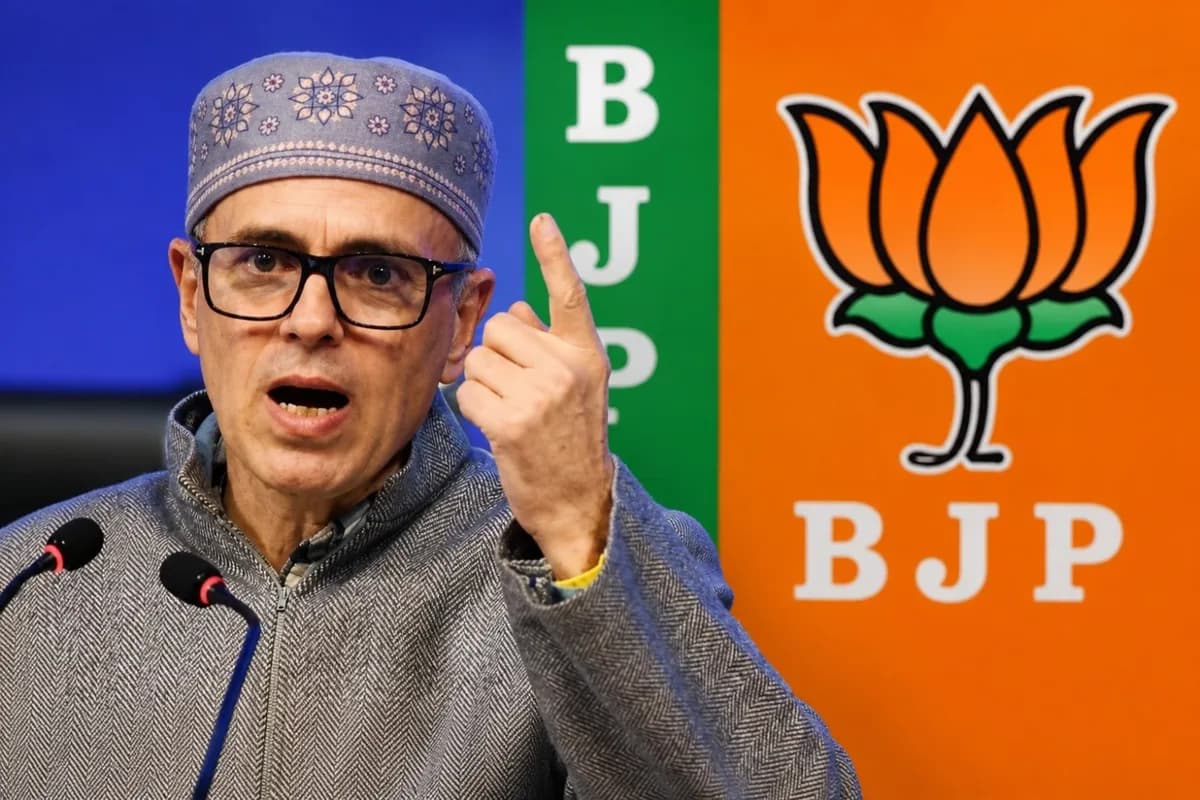 जम्मू-कश्मीर की सियासत गरमाई: भाजपा ने उमर अब्दुल्ला को भेजा 100 करोड़ का मानहानि नोटिस