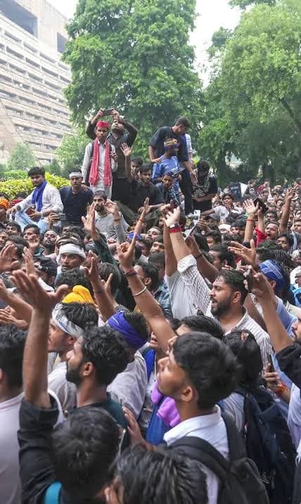 NEET Paper Leak Protests Erupt Near Parliament, Police Deploy Tear Gas