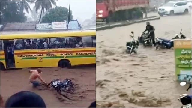 बेलगावी में मानसून का तांडव: सड़कें डूबीं, फसलें बर्बाद