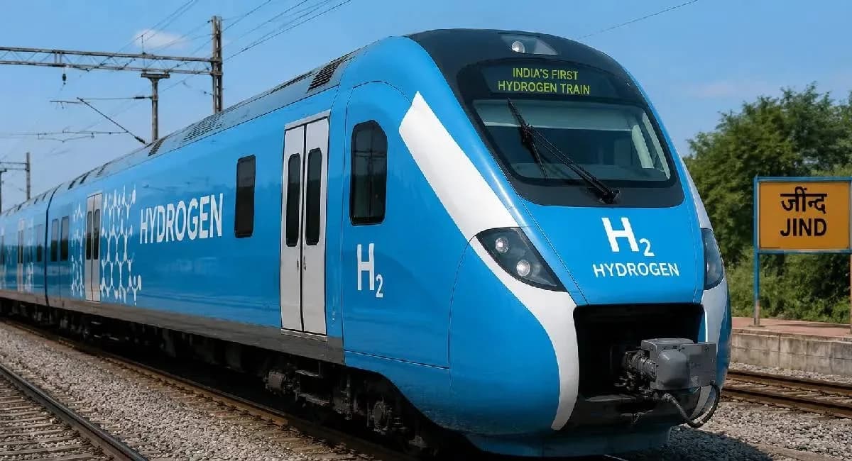 India Will Launch It's First Indigenous Hydrogen Train Tomorrow