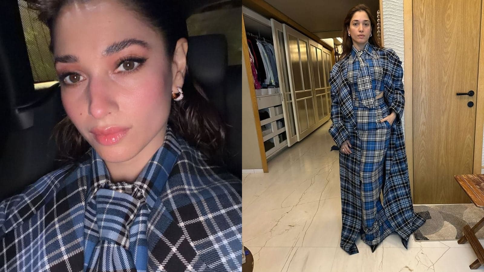 Tamannaah Bhatia Redefines Power Dressing: Checkered Suit Steals the Show