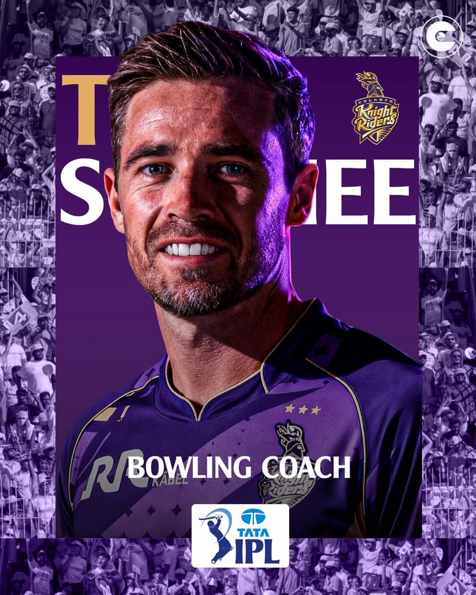 IPL 2026: Tim Southee Appointed Bowling Coach of Kolkata Knight Riders