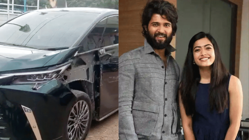 Vijay Deverakonda Safe After Car Accident Near Undavalli