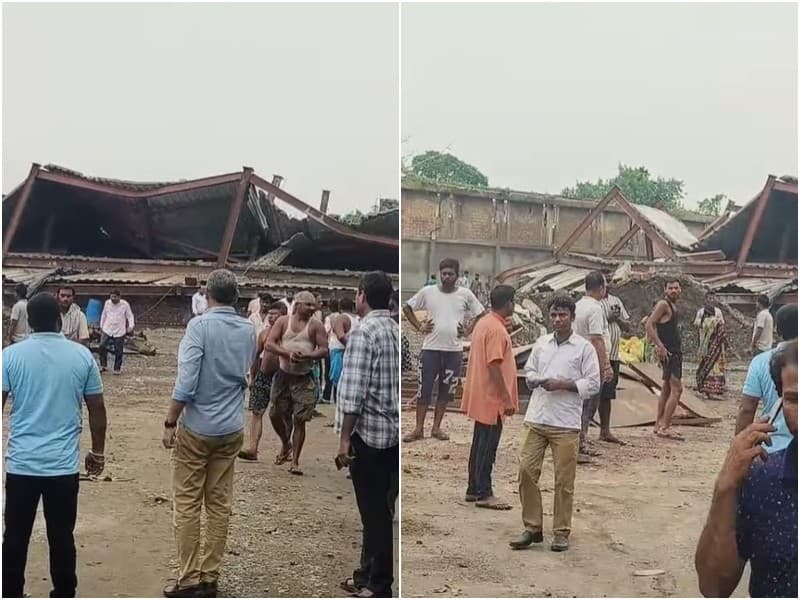 Kolkata Warehouse Roof Collapses: Workers Trapped, Massive Rescue Operation Underway